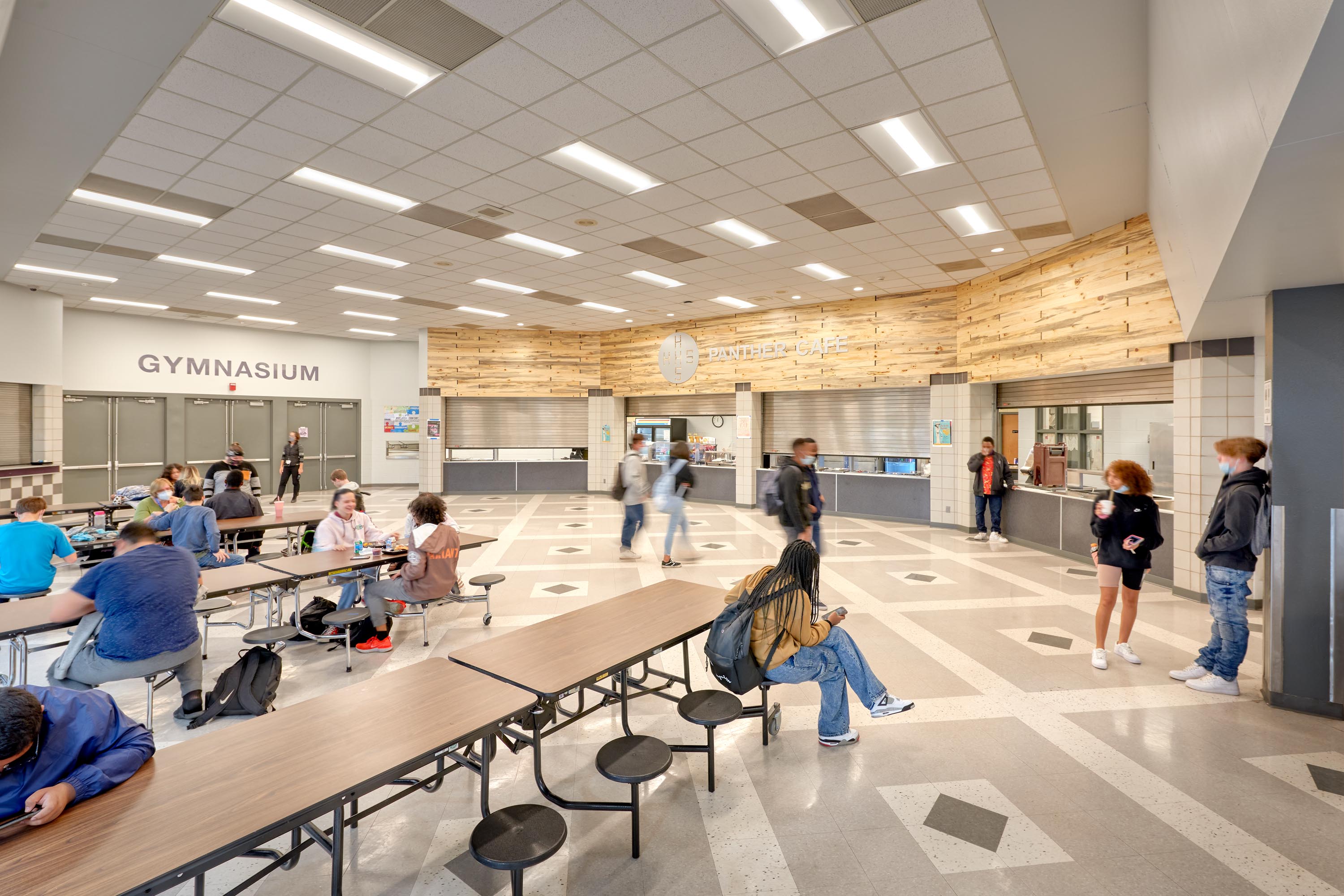 Harrison HS Interior Photo Cafeteria 3Kx2K